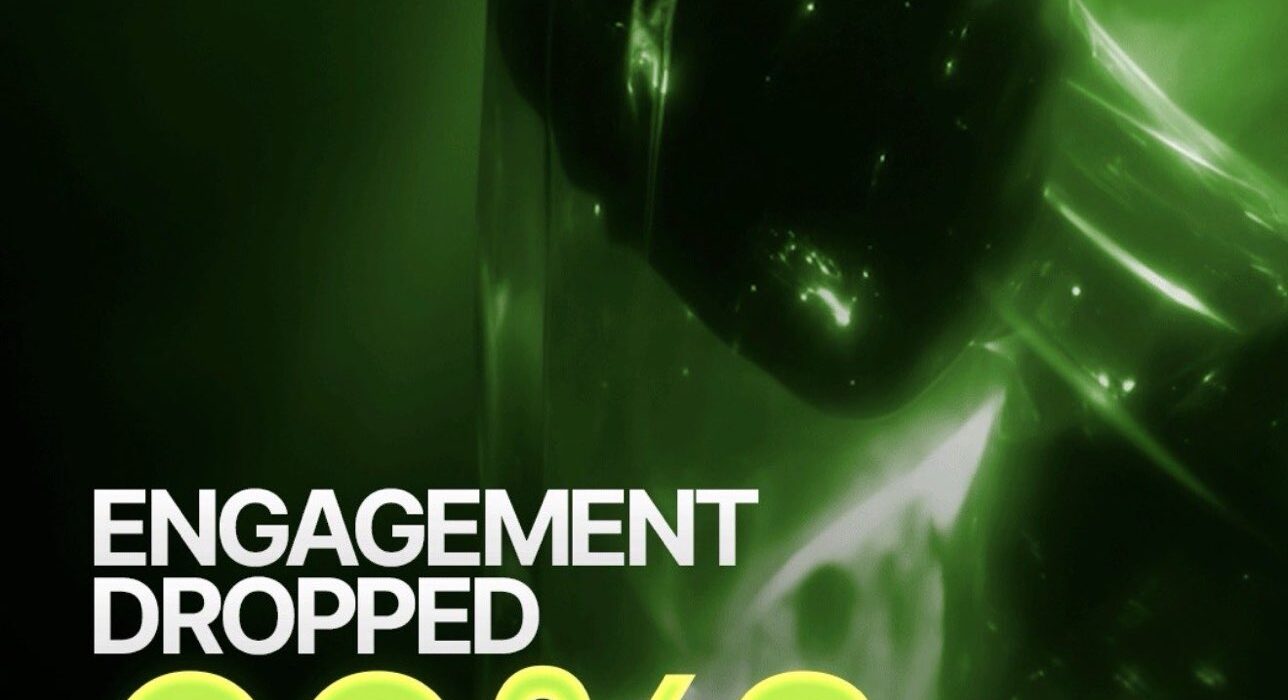 engagement dropped