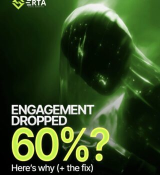 engagement dropped