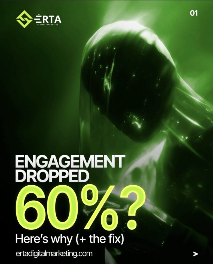 engagement dropped